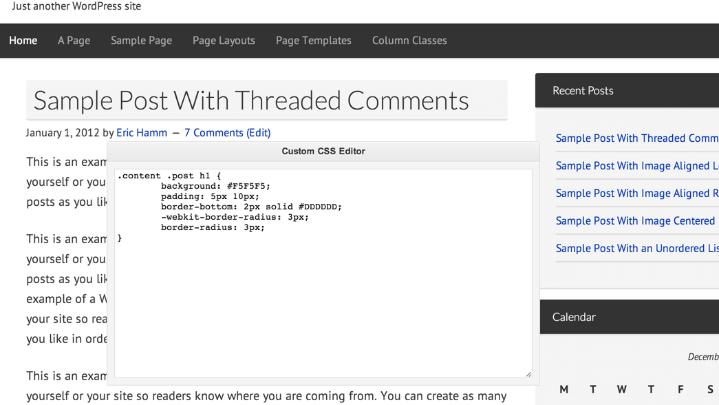 CSS Builder Feature