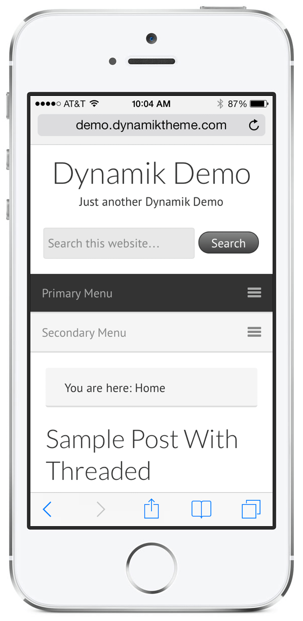 iPhone Dynamik 1.3 Demo Page