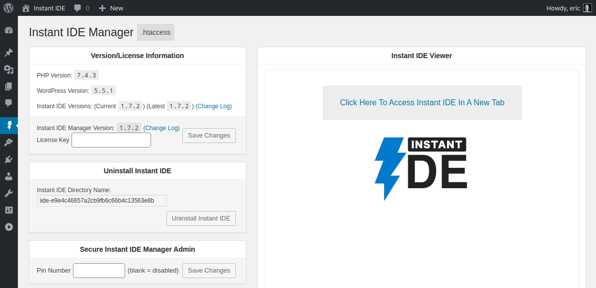 Instant IDE Manager - Cobalt Apps